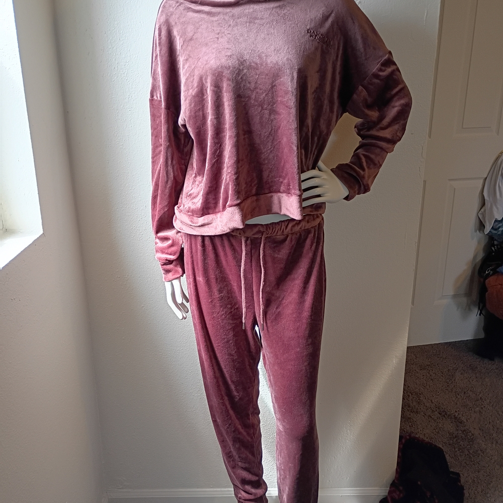 Danskin Velvet Track Suit Cropped Sweatshirt